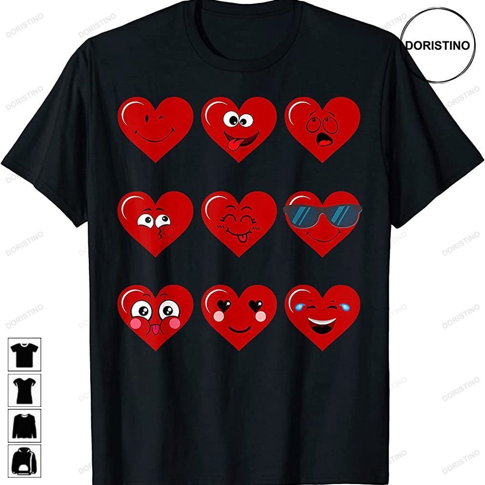 Valentines Day Silly Faces Hearts Funny Boys Girls Kids N Limited Edition T-shirts