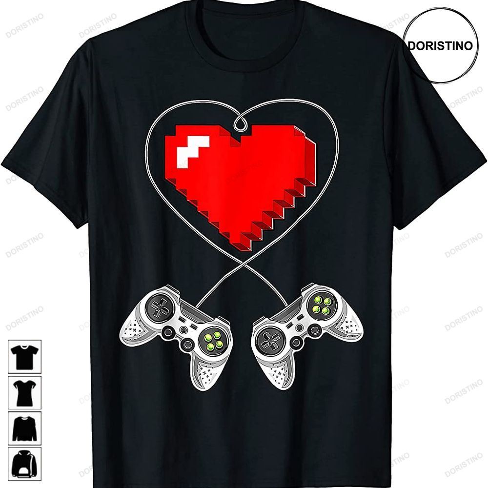Valentines Day Video Game Controller Heart Gamer Gift Boys Trending Style