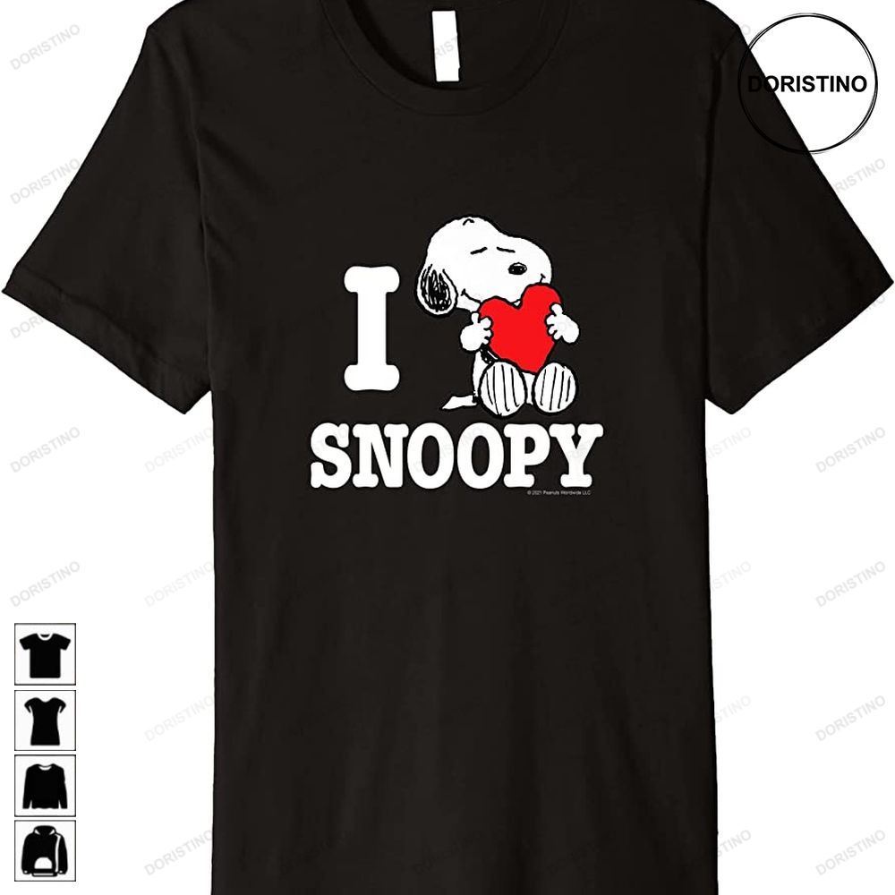 Valentines I Love Snoopy Premium Awesome Shirts