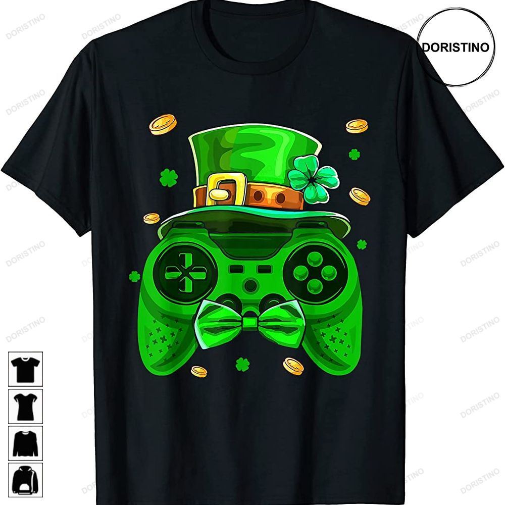 Video Game Controller St Patricks Day Gamer Men Boys Kids Trending Style