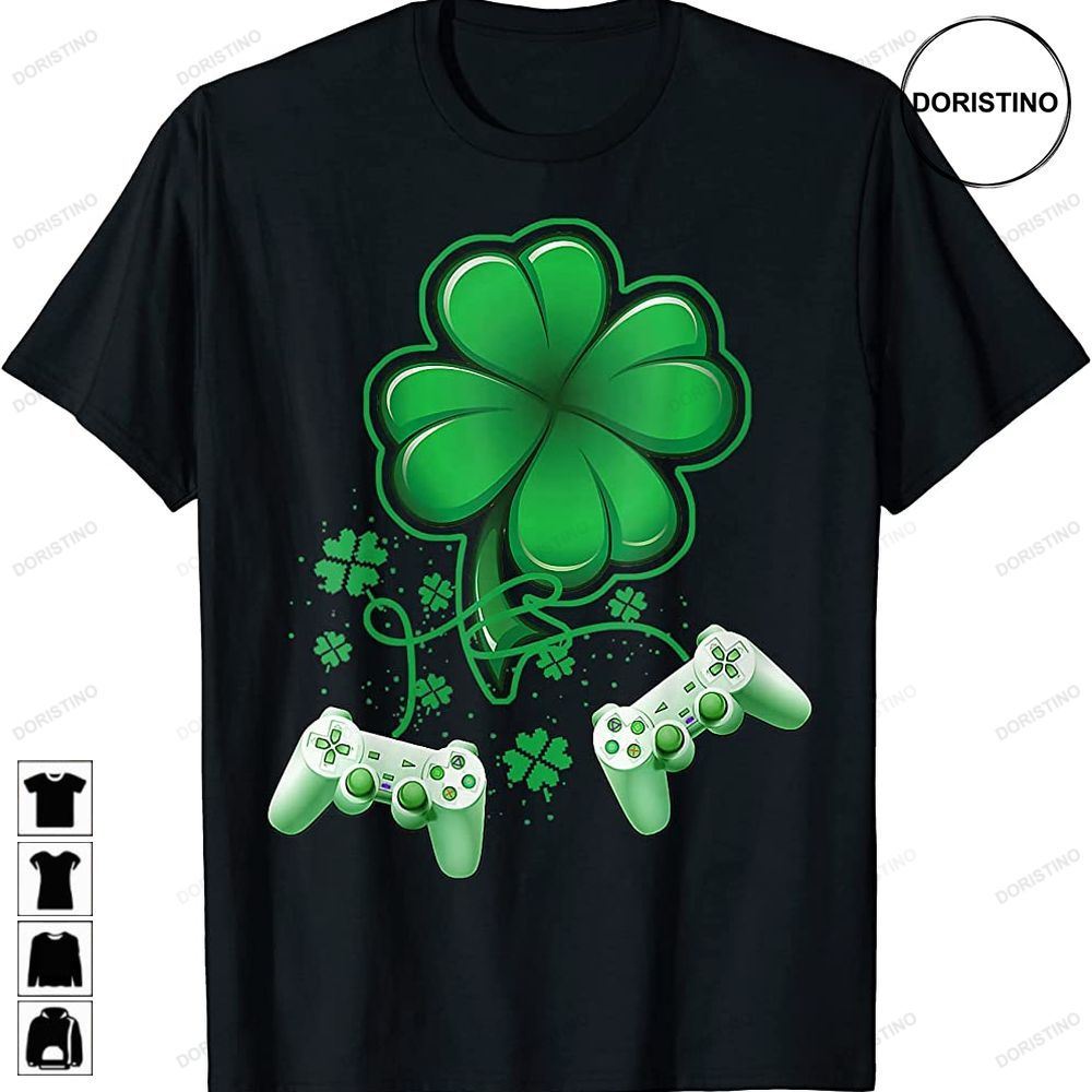 Video Game Controllers St Patricks Day Boys Kids Awesome Shirts