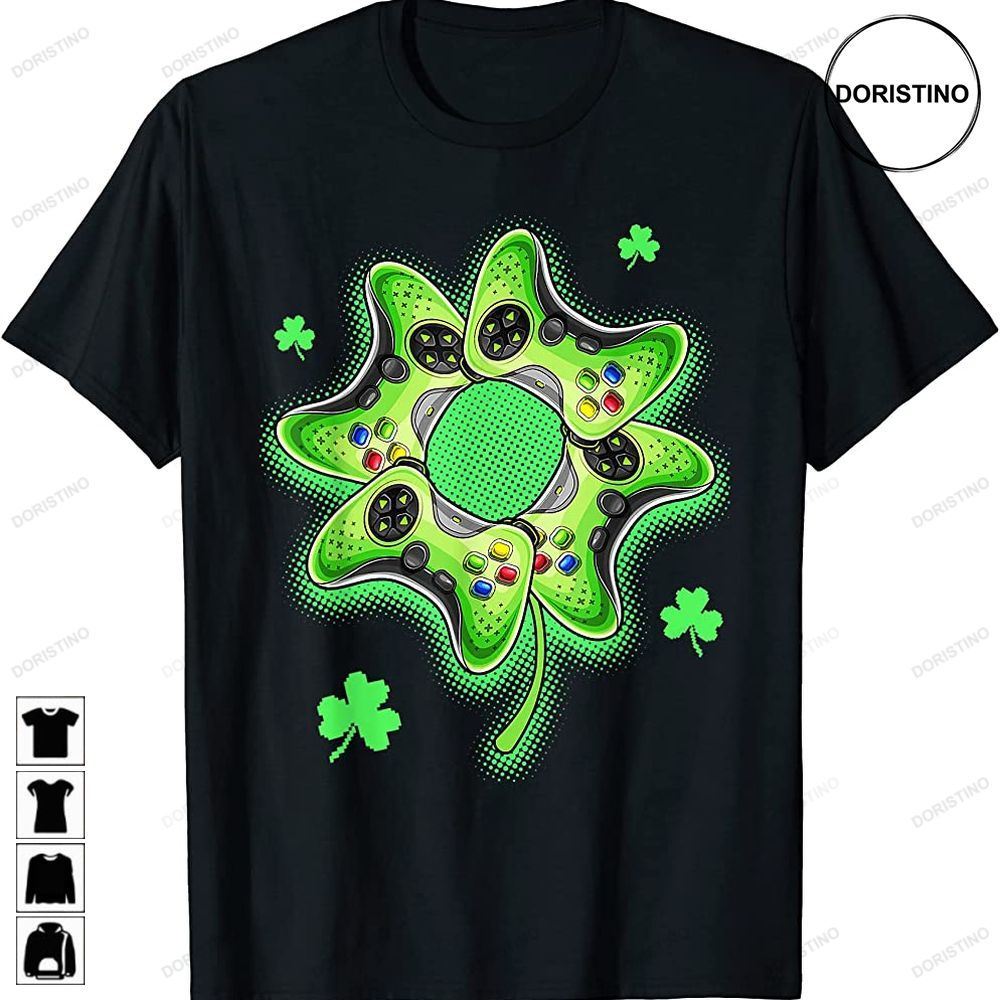 Video Game Four Leaf Clover St Patricks Day Gamer Boys Limited Edition T-shirts