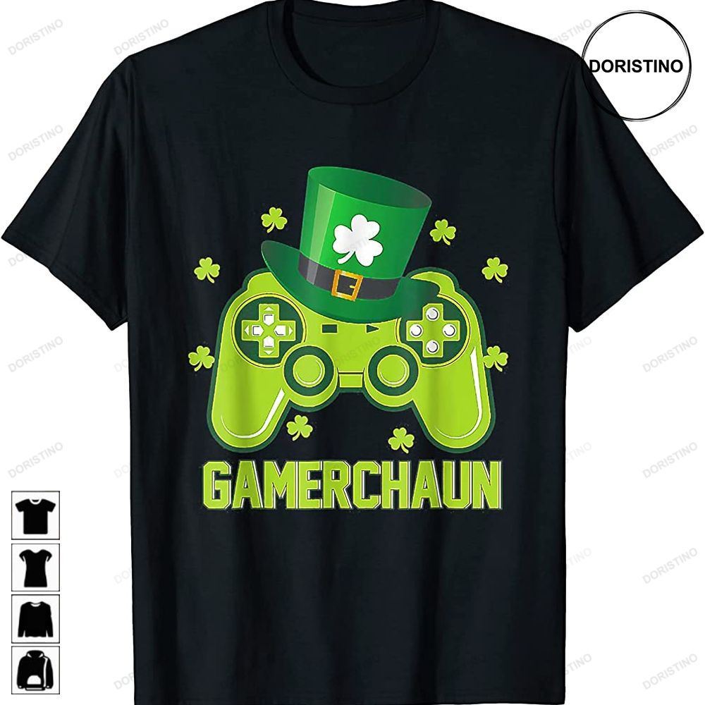 Video Game Gaming St Patricks Day Gamer Boys St Pattys Day Awesome Shirts