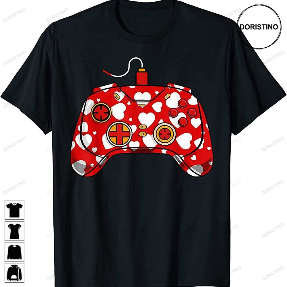 Video Gamer Controller Heart Valentines Day Boys Girls Gift Limited Edition T-shirts