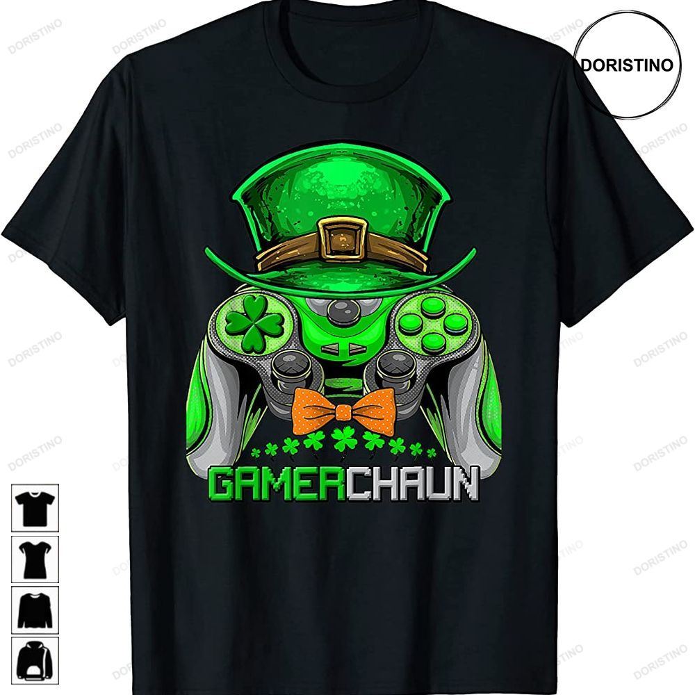 Video Gamer Leprechaun Gamers St Patricks Day Gamerchaun Awesome Shirts