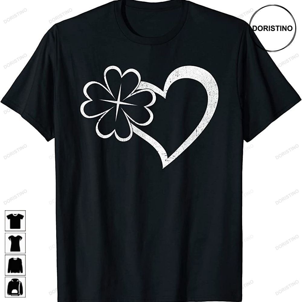 Vintage Happy St Patricks Day Irish Shamrock Heart Awesome Shirts