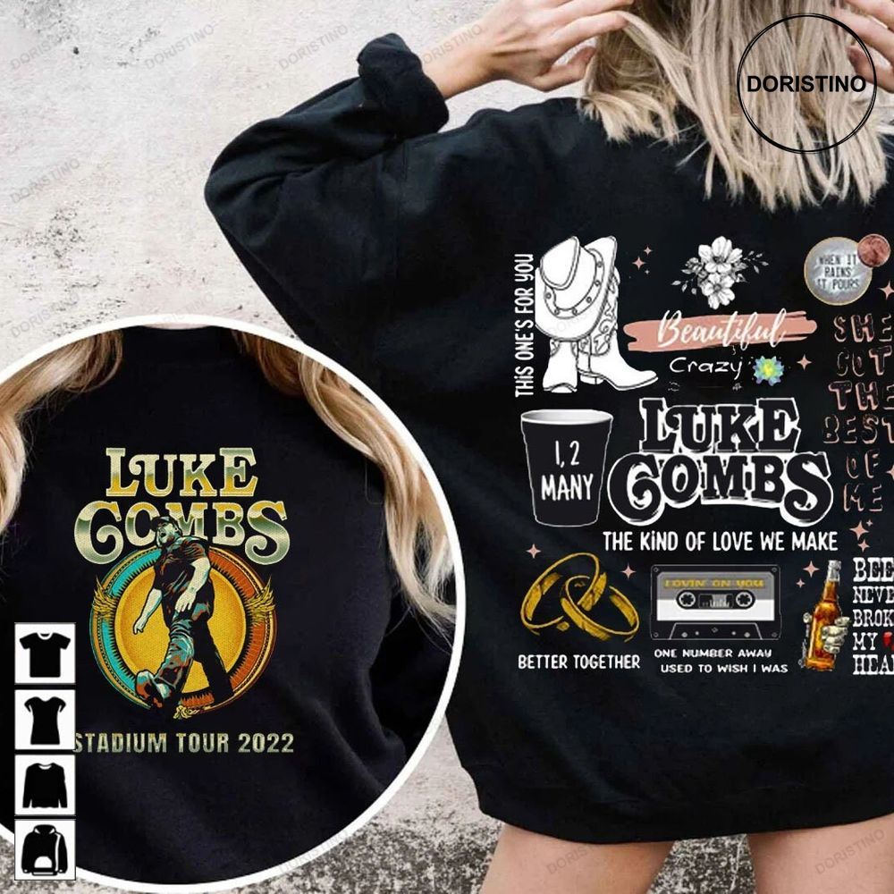 Luke Combs Bullhead 2 Side Luke Combs Limited Edition T-shirts