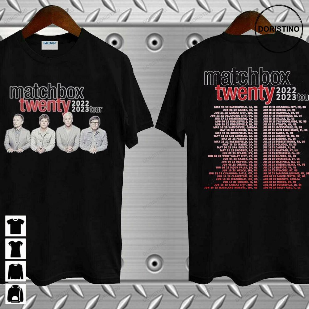 Matchbox Twenty Tour 2022 2023 Mb20 Band Limited Edition T-shirts
