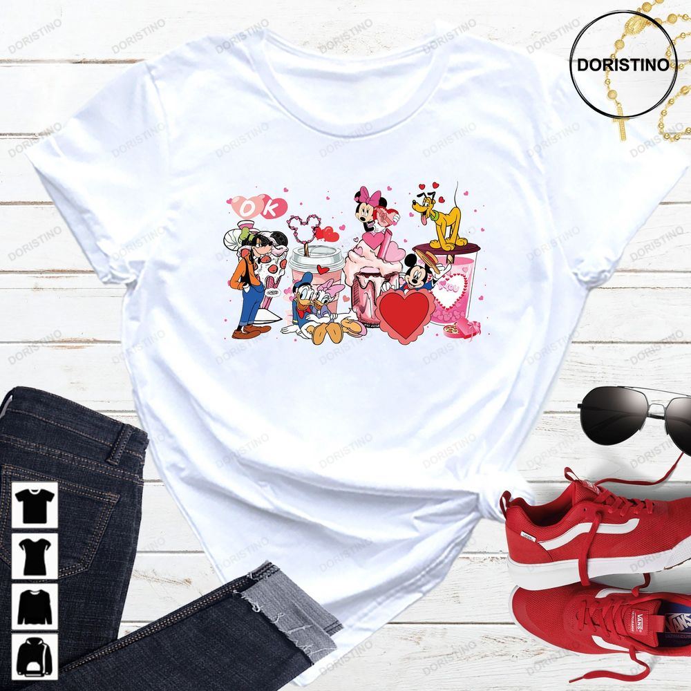Mickey And Friends Mickey Valentines Day Awesome Shirts