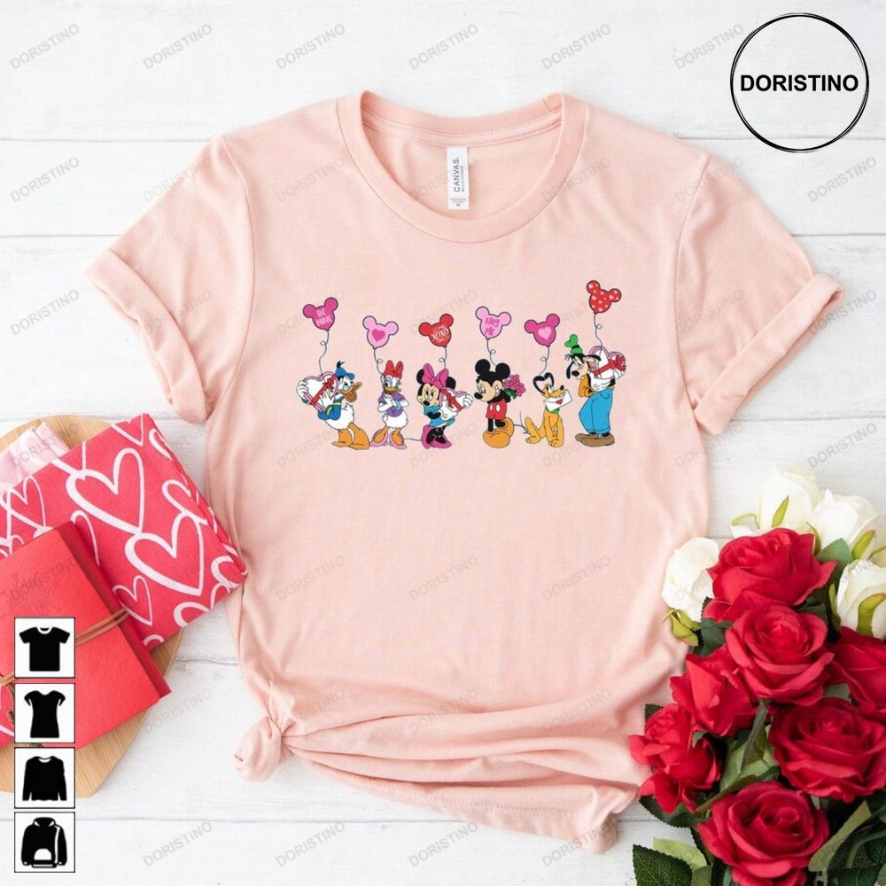 Mickey And Friends Valentine Comfort Colors® Disney Awesome Shirts