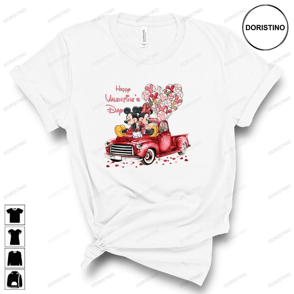 Mickey And Minnie Valentine Disney Love Disney Limited Edition T-shirts