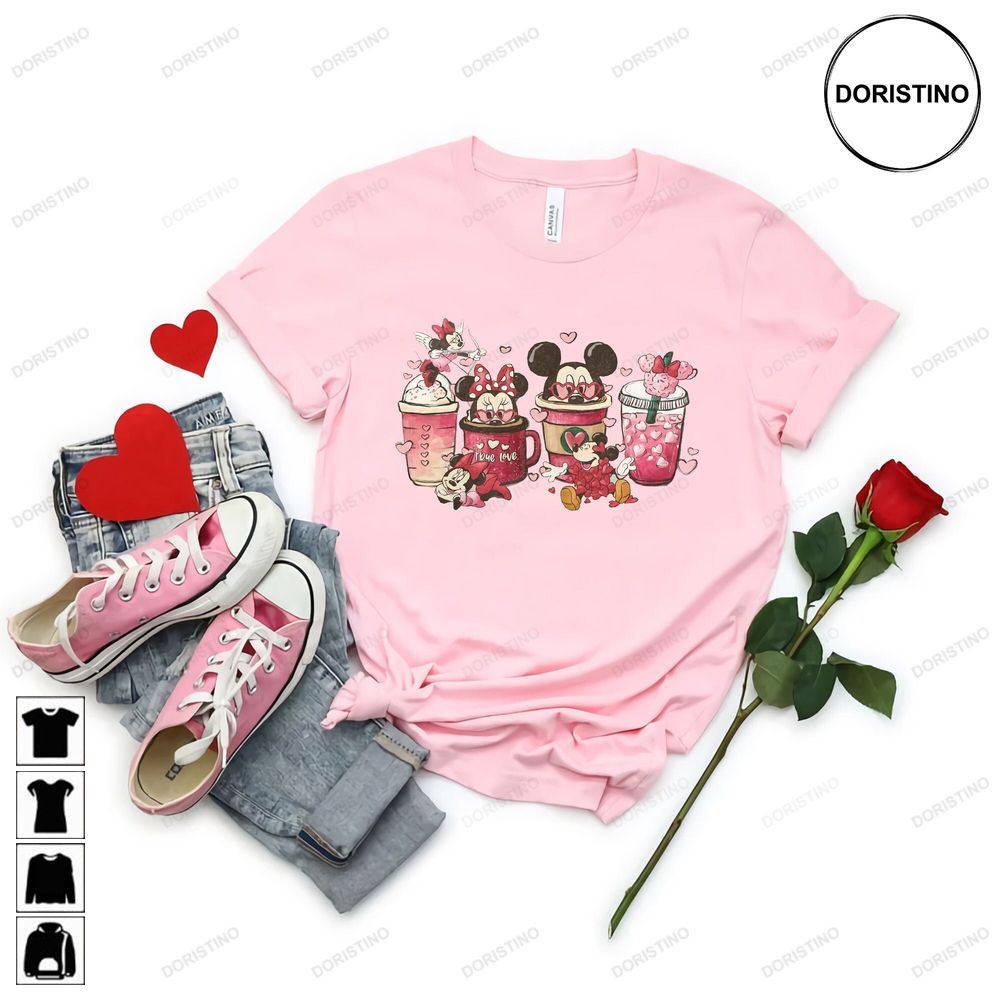 Mickey Minnie Coffee Valentine Disney Valentine Trending Style