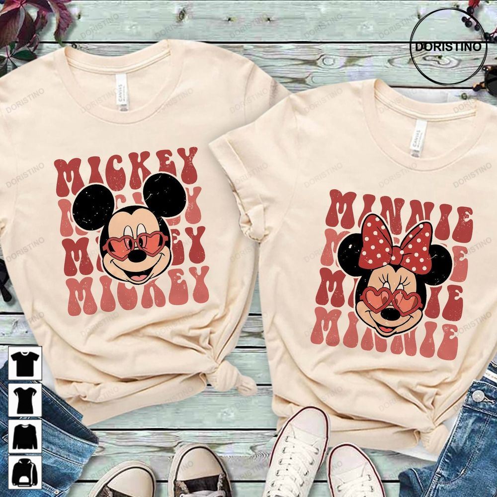 Mickey Minnie Valentine Disney Valentine Sweet Art Trending Style