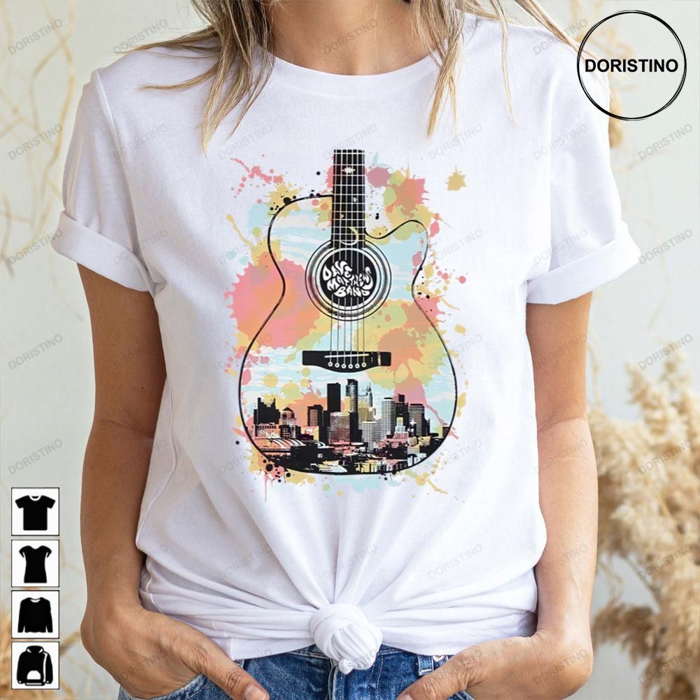 Vintage Art Color Guitar Dave Matthews Doristino Awesome Shirts