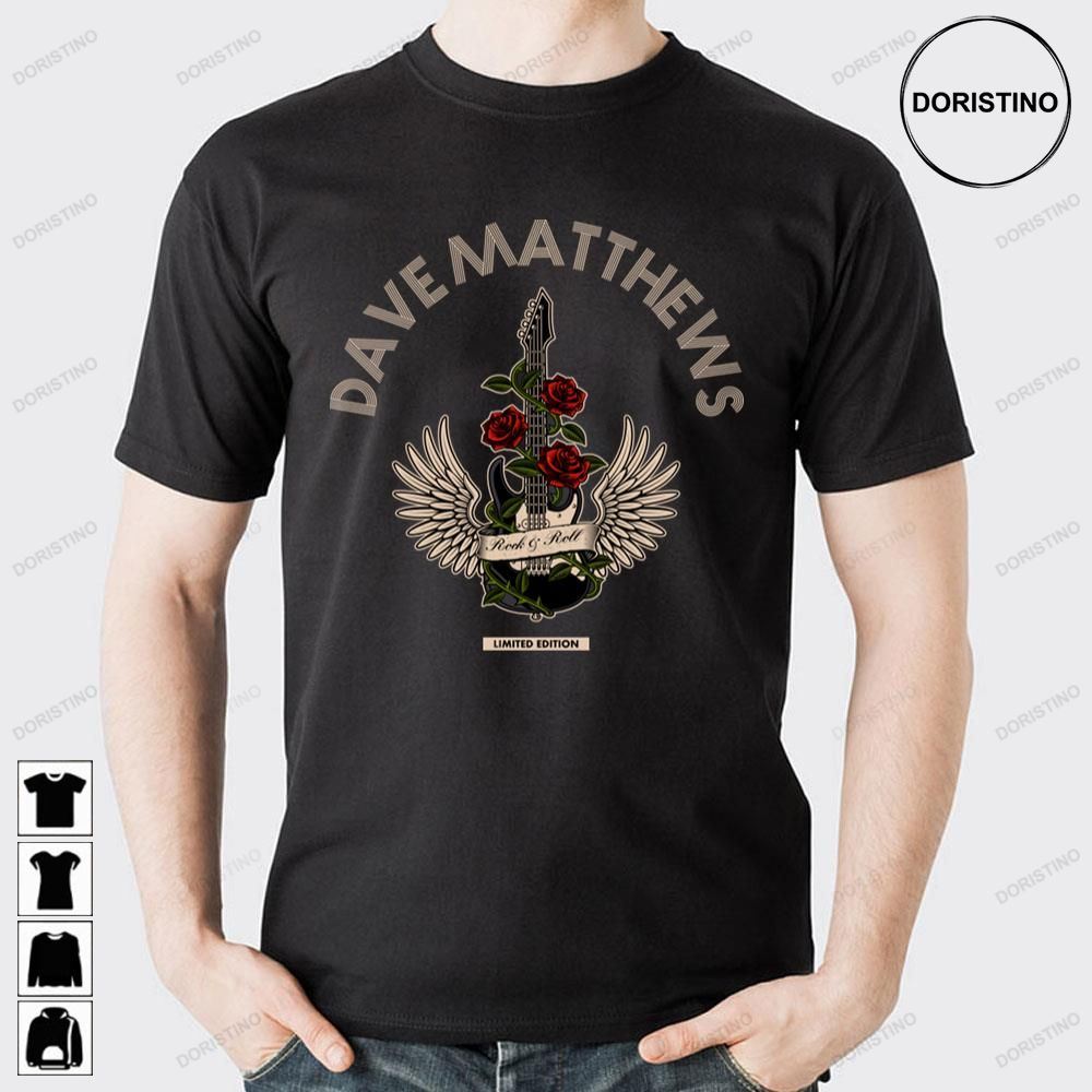 Vintage Art Guitar Dave Matthews Doristino Limited Edition T-shirts