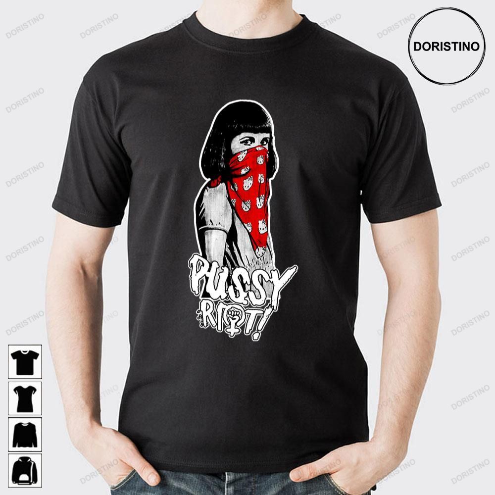 Vintage Art Member Pussy Riot Band Doristino Limited Edition T-shirts