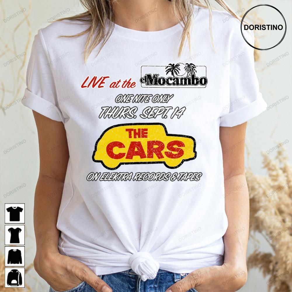 Vintage Art One Nite Only The Cars Doristino Awesome Shirts