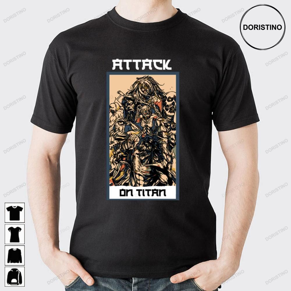 Vintage Art Skull Attack On Titan Doristino Trending Style