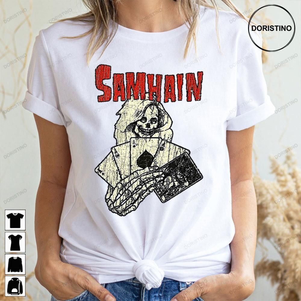 Vintage Art Skull Samhain Logo Doristino Awesome Shirts