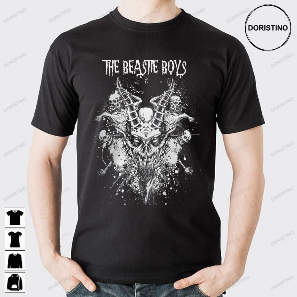 White Art Dragon Skull The Beasite Boys Doristino Limited Edition T-shirts