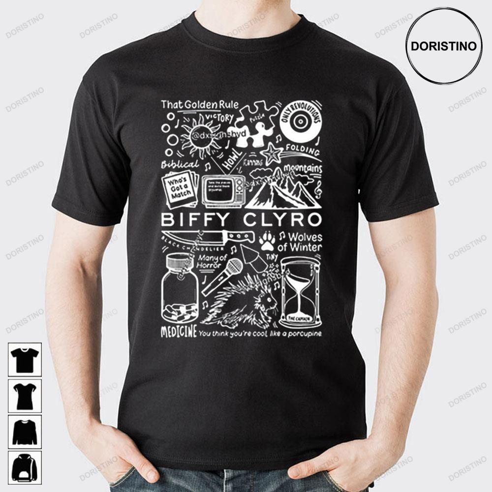 New Biffy Clyro White Art Limited Edition T-shirts