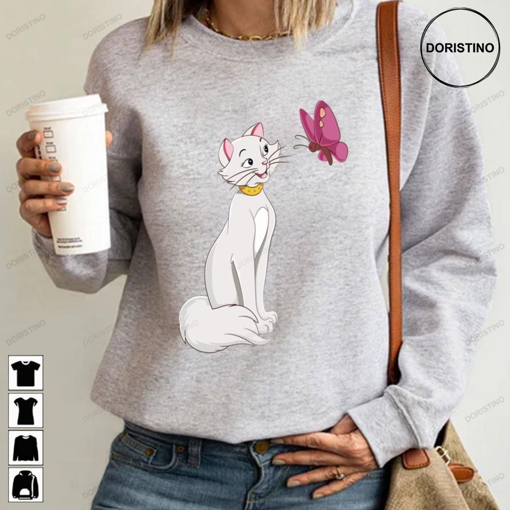 Cat And Butterfly The Aristocats Awesome Shirts