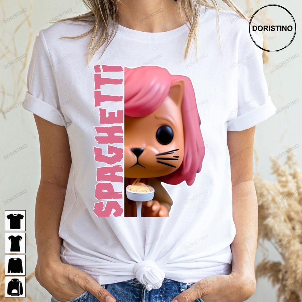 Cat Eating Spaghetti Funny Limited Edition T-shirts