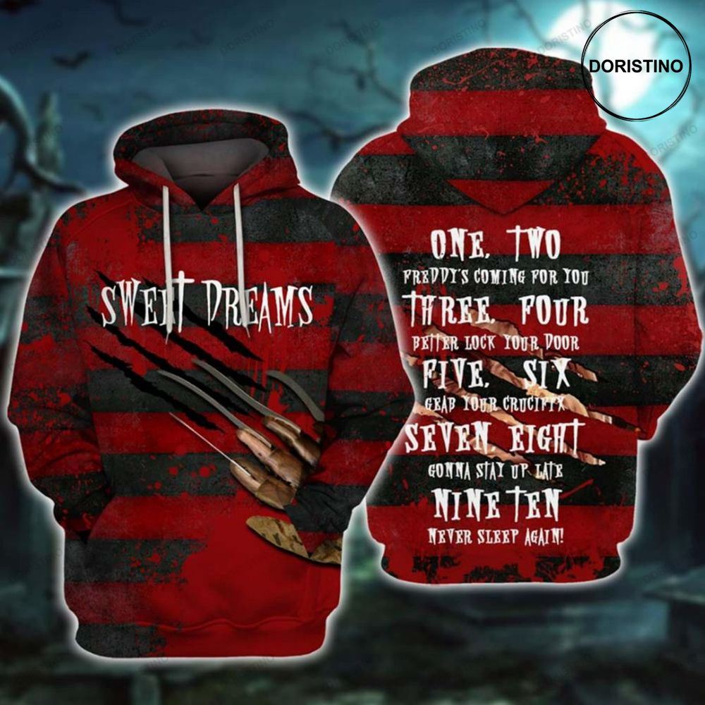 Personalized Freddy Krueger Halloween Limited Edition 3d Hoodie