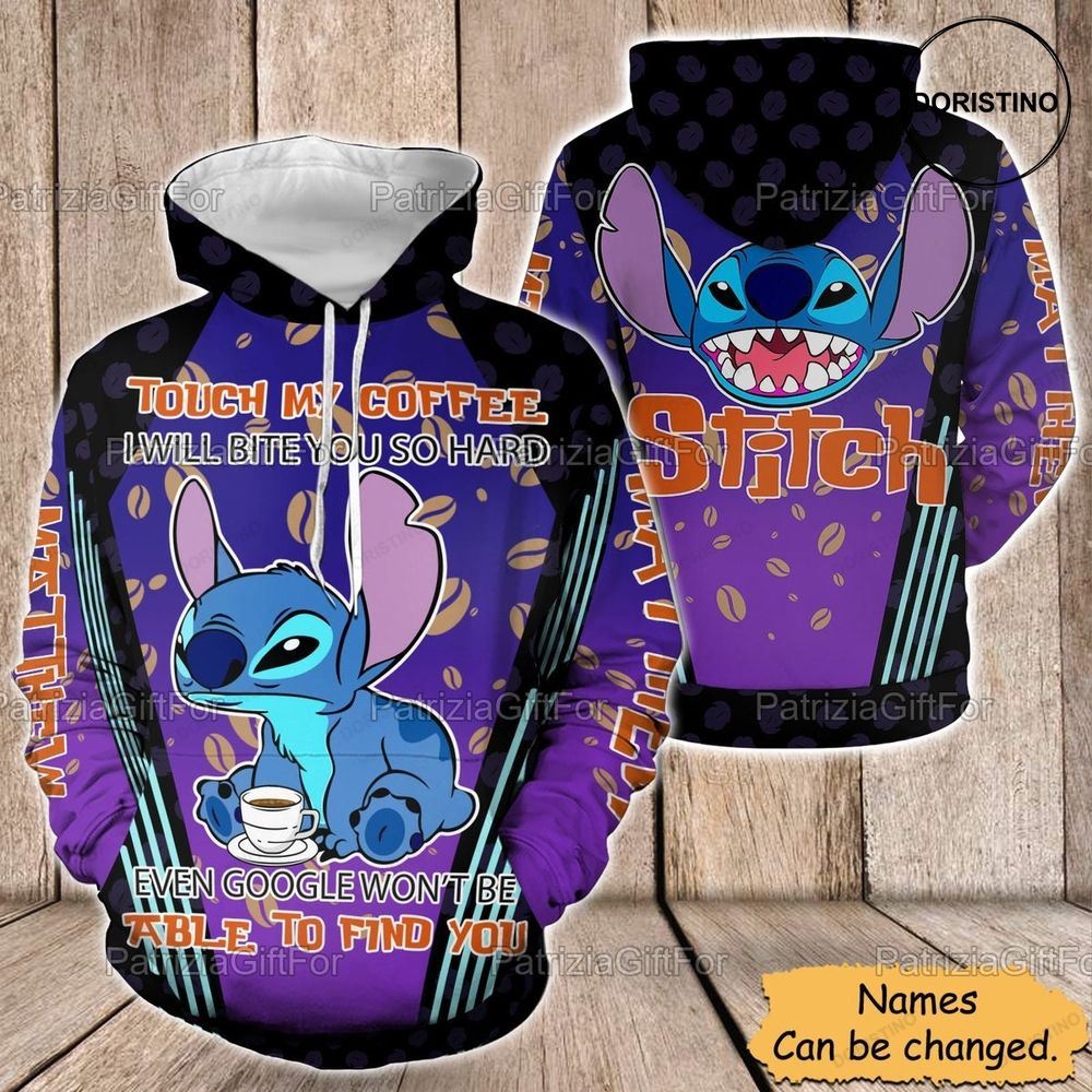 Personalized Stitch Funny Stitch Lovers All Over Print Hoodie