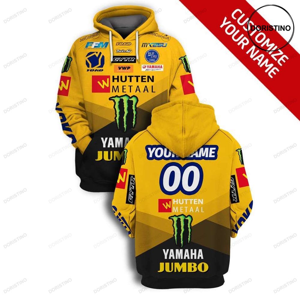 Personalized Yamaha Jumbo Gift Custom Name Racing Yamaha Monster Limited Edition 3d Hoodie