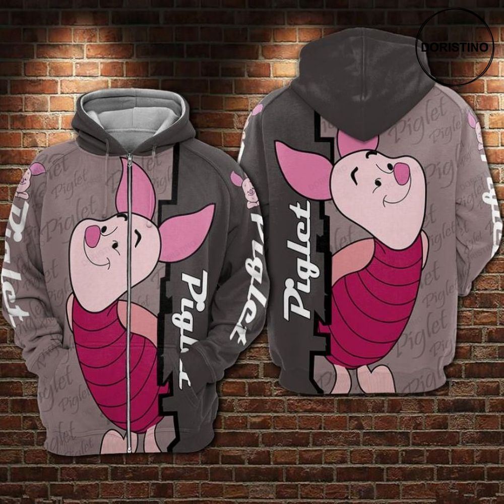 Piglet Cartoon Winnie The Pooh Limited Edition 3d Hoodie