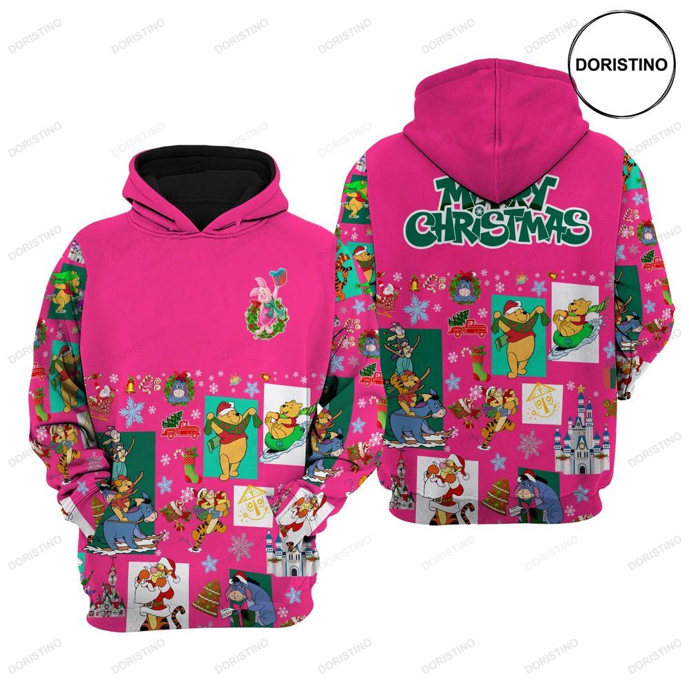 Piglet Pink Christmas Limited Edition 3d Hoodie