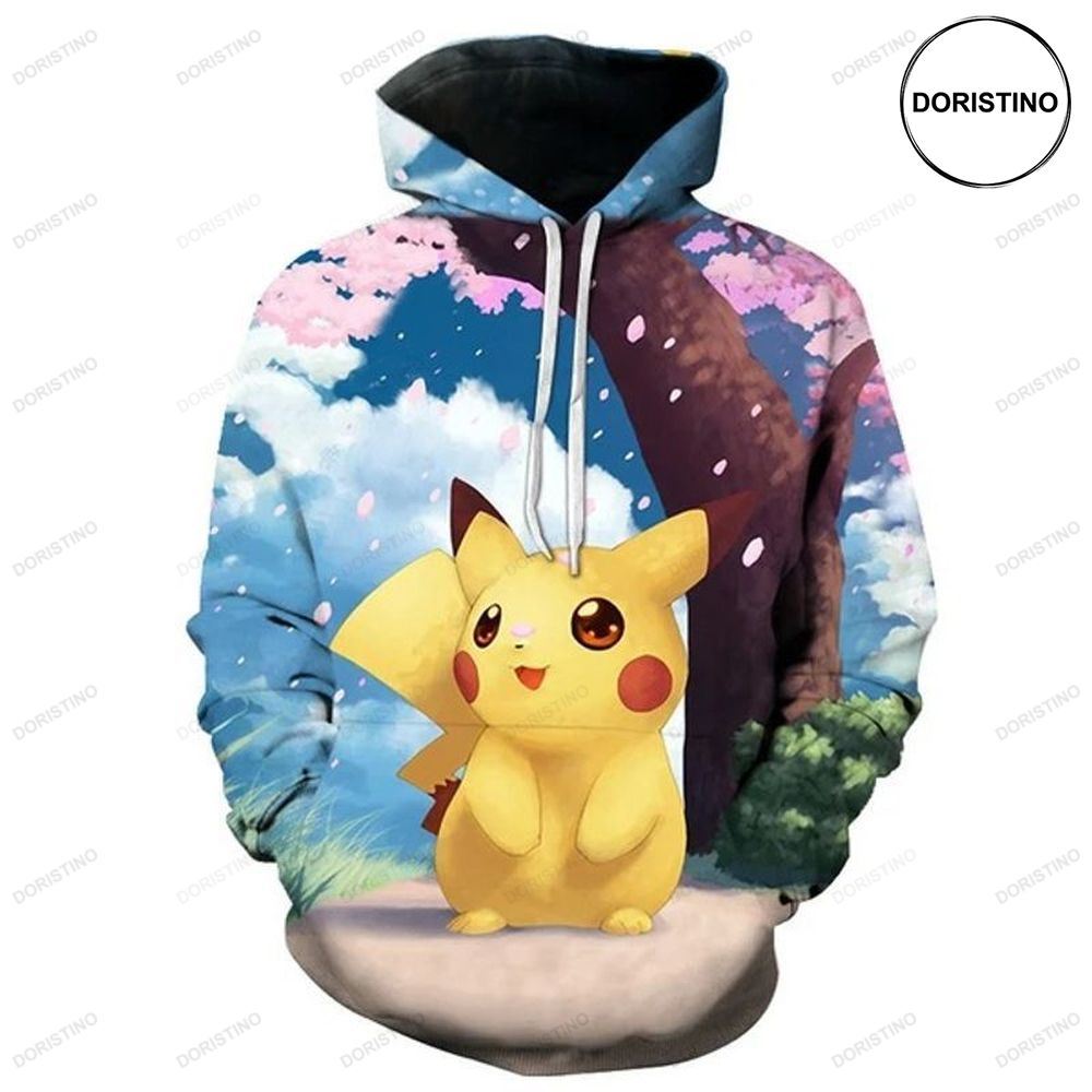 Pikachu And Pokemon Characters Cute Full All Over Print Hoodie