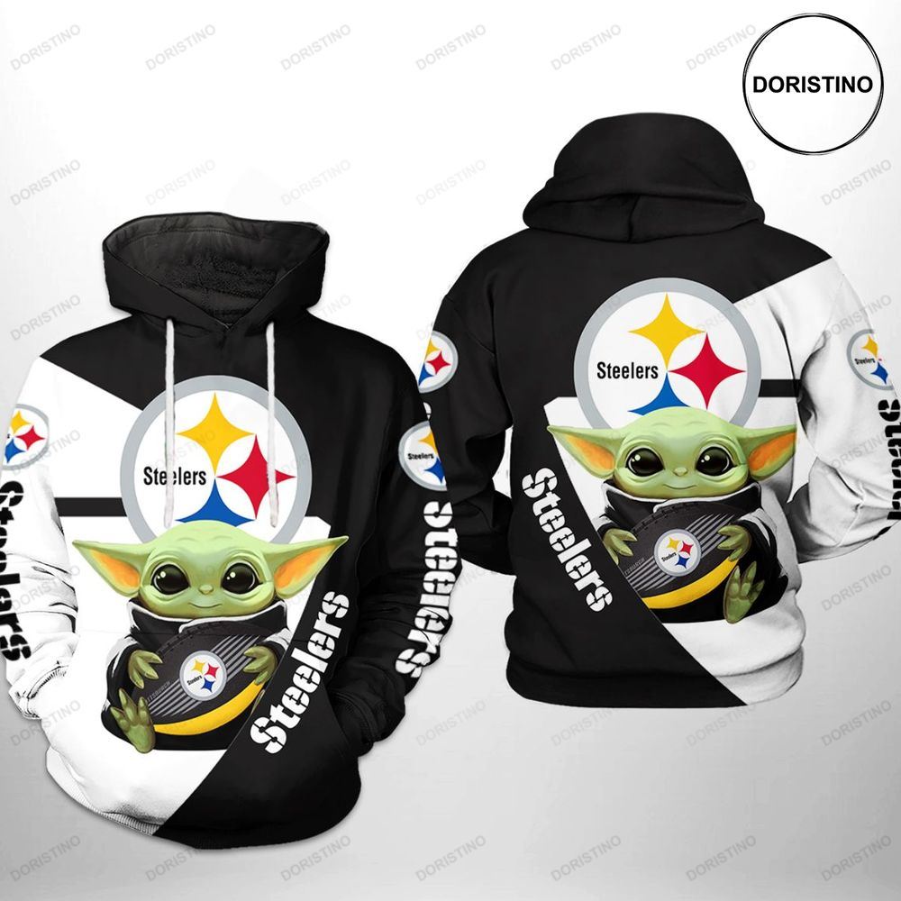 Pittsburgh Slers Nfl Baby Yoda Team Limited Edition 3d Hoodie