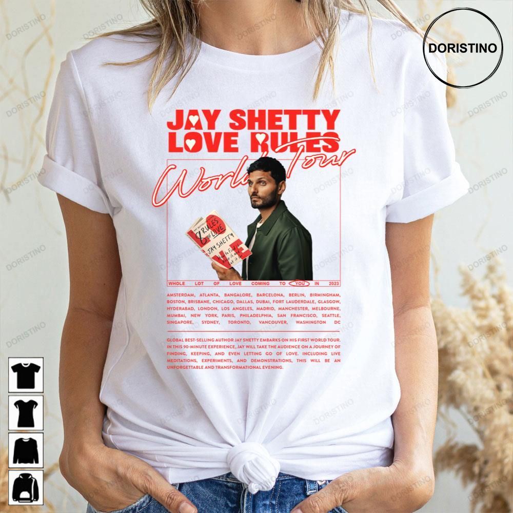 Jay Shetty Love Rules World Tour 2023 Trending Style