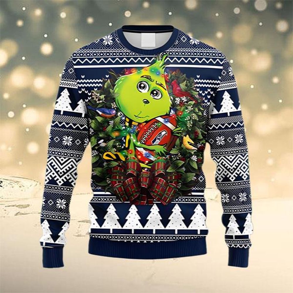Nfl Fans Seattle Seahawks Grinch Hug Ugly Christmas Sweater