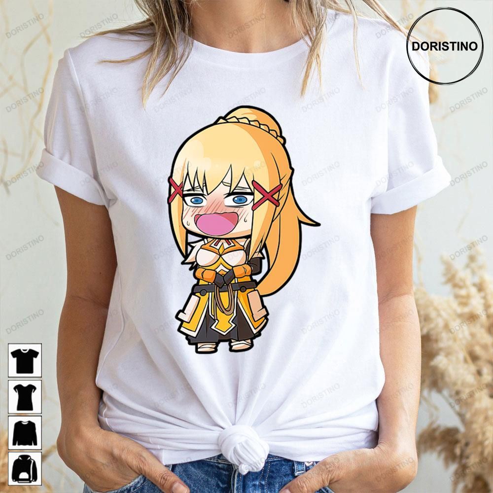 Funny Chibi Darkness Konosuba Gods Blessing On This Wonderful World Limited Edition T-shirts