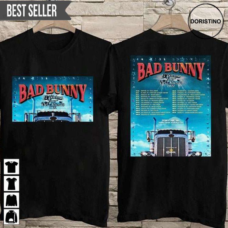 Bad Bunny El Ultimo Tour Del Mundo 2022 Ver 2 Doristino Limited Edition T-shirts