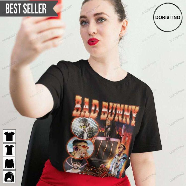 Bad Bunny El Último Tour Rap Music Doristino Limited Edition T-shirts