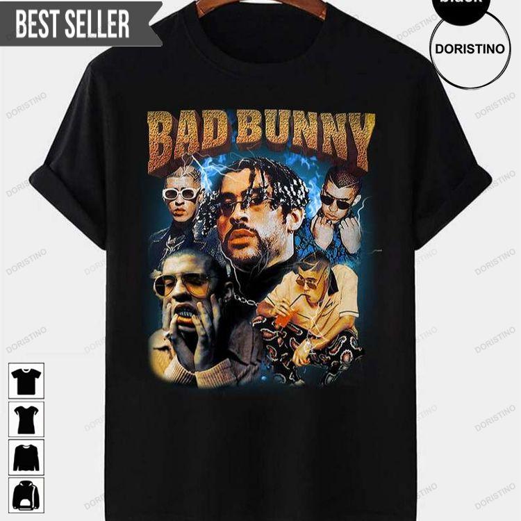 Bad Bunny Vintage Retro Rap Music Doristino Awesome Shirts