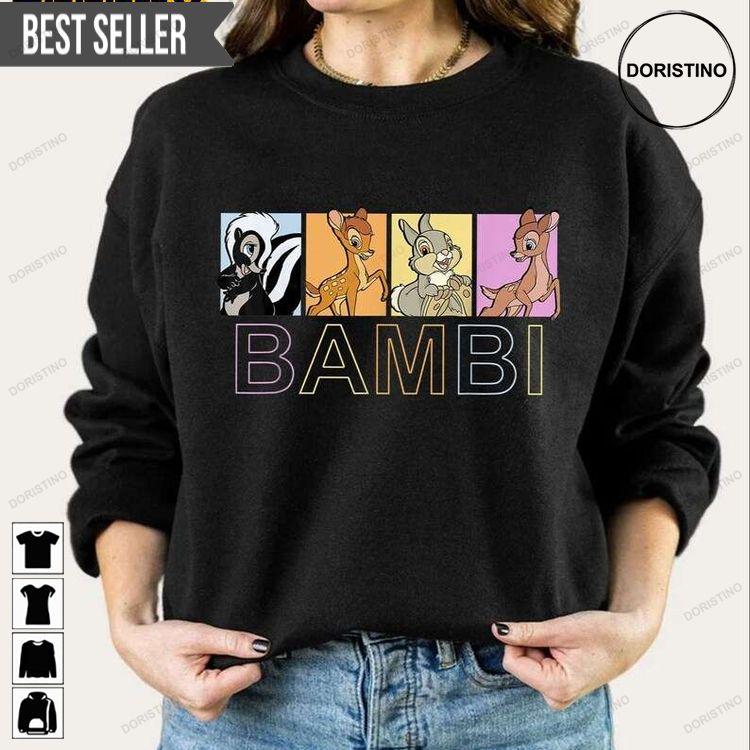 Bambi Character Disney Cartoon Doristino Limited Edition T-shirts