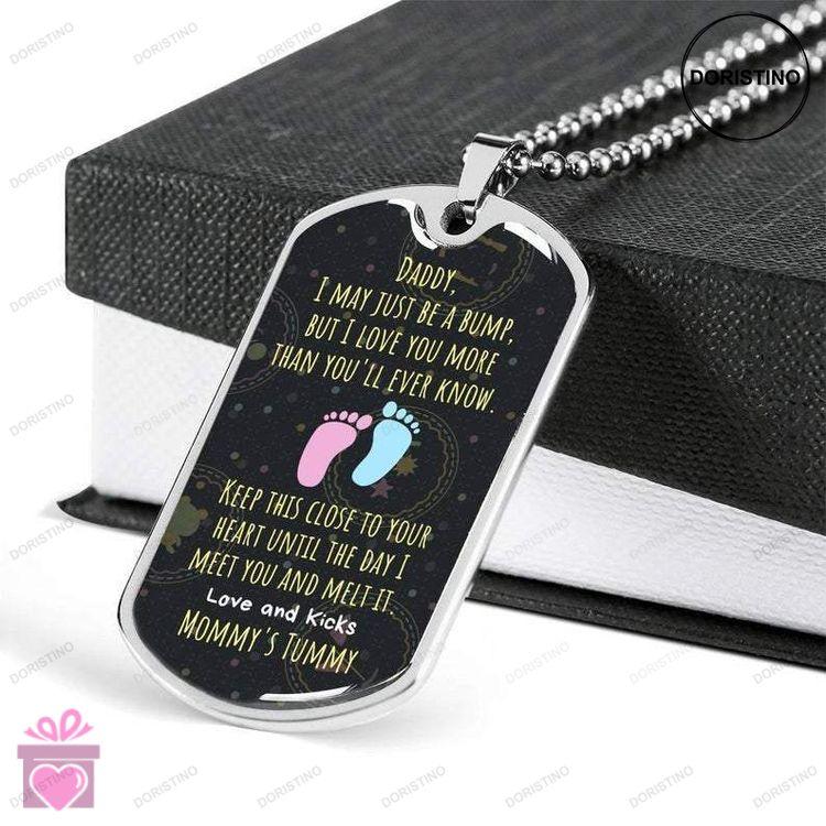 Dad Dog Tag Custom Picture Fathers Day Gift Personalized Fathers Day Necklace Gift For New Dad Futur Doristino Awesome Necklace
