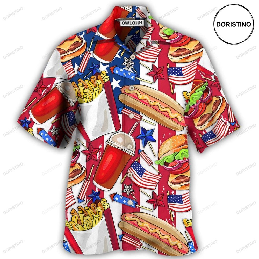 Food Independence Day Star America Limited Edition Hawaiian Shirt