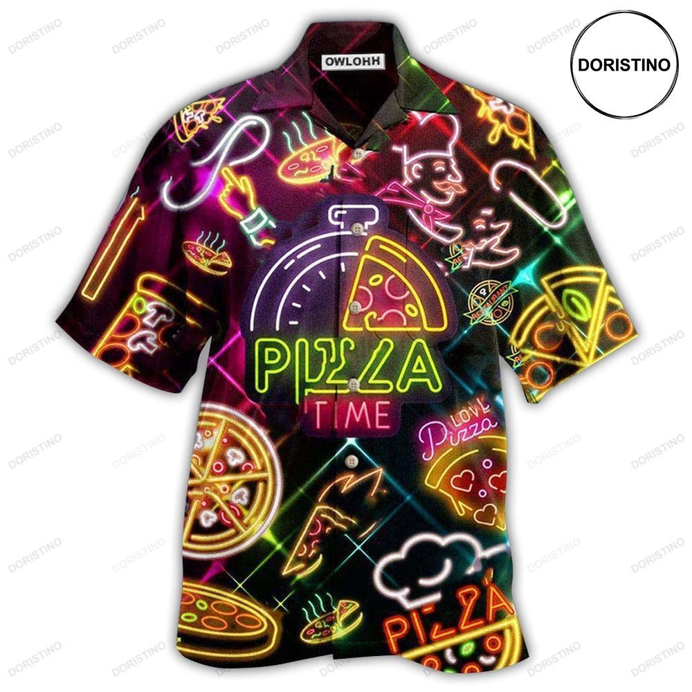 Food It's Pizza Time Stunning Awesome Hawaiian Shirt