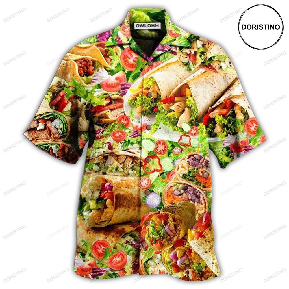 Food Life Is Better With Burrito Delicious Meal Limited Edition Hawaiian Shirt