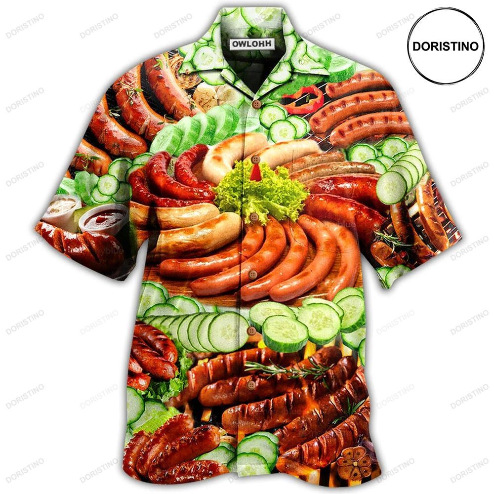 Food Life Is Better With Hot Dog Salad Hawaiian Shirt