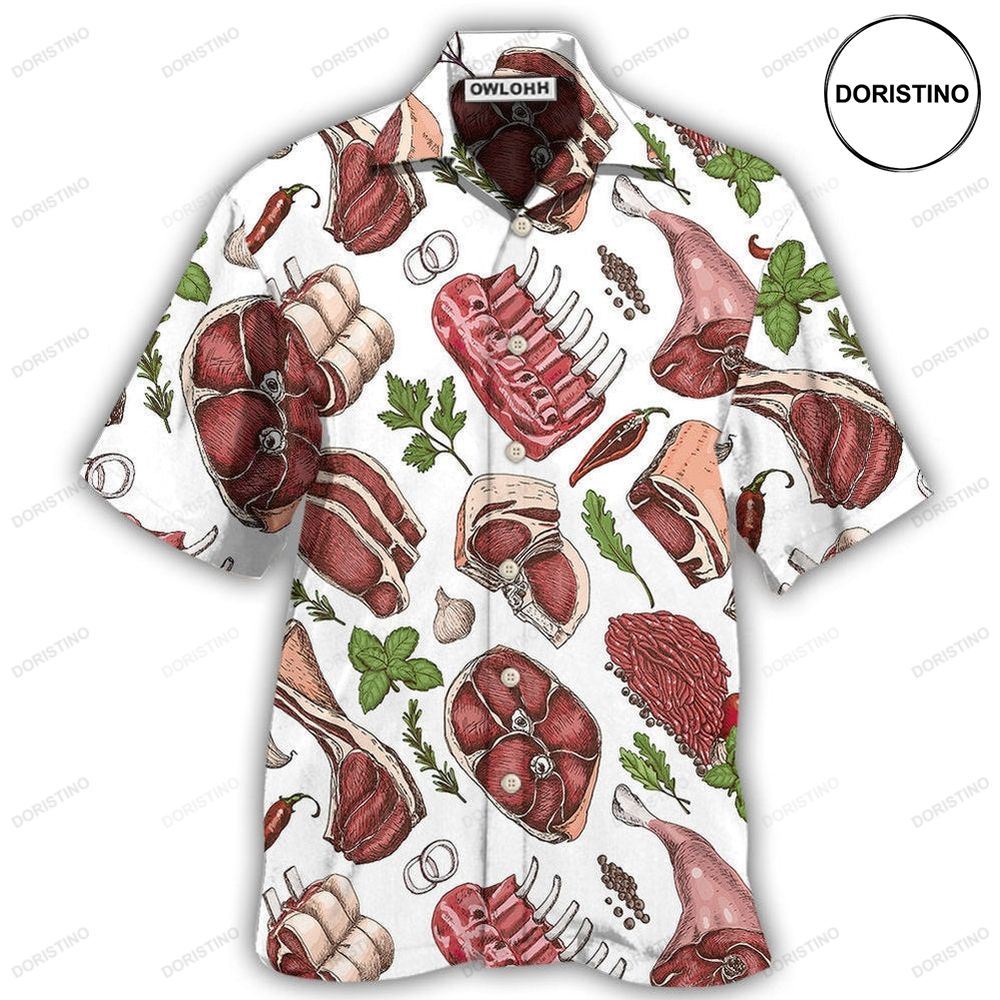 Food Meat Delicious Meal Awesome Hawaiian Shirt