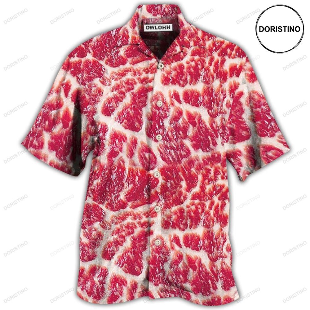 Food Raw Meat Funny Hawaiian Shirt