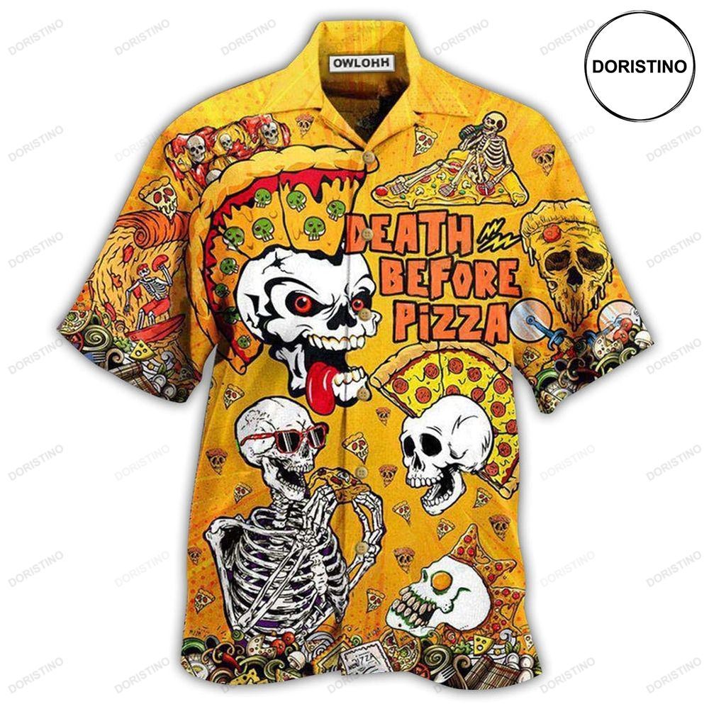 Food We're Death Before Nice Pizza Limited Edition Hawaiian Shirt