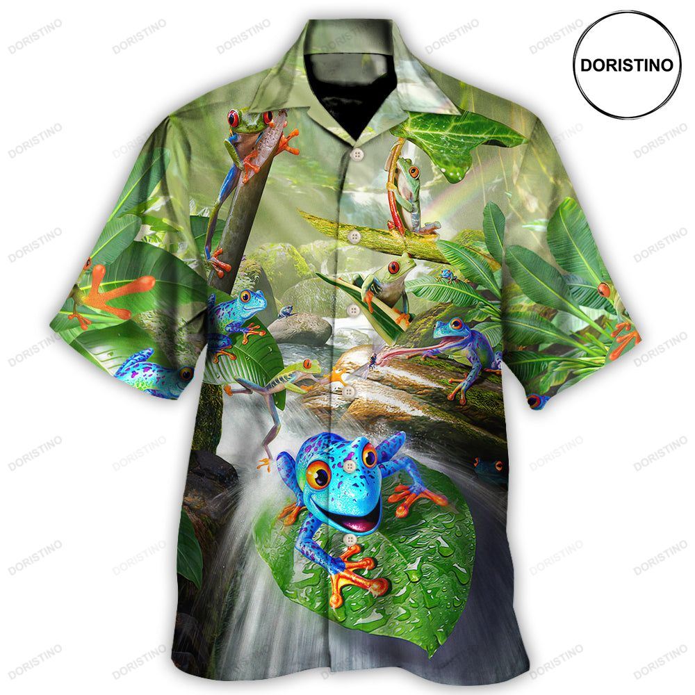 Frog Every Journey Begins With A Single Hop Limited Edition Hawaiian Shirt